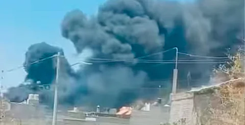 Se registra fuerte incendio en Ciudad Jardín de Morelia