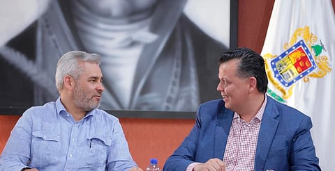 Revisa Bedolla avances de obra Faeispum con alcaldes del PRI