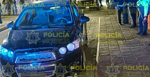 Policía Morelia recupera vehículo robado en el Centro Histórico