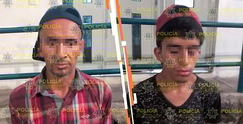 Policía Morelia detiene a dos por presunto robo en La Huerta