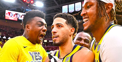 Tyrese Haliburton anota triple ganador y da vida a los Pacers