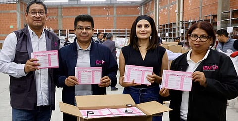Arriban boletas electorales que se utilizarán el próximo 1 de junio en Michoacán