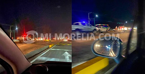 Choque entre 2 vehículos deja 1 herido en la Morelia-Salamanca