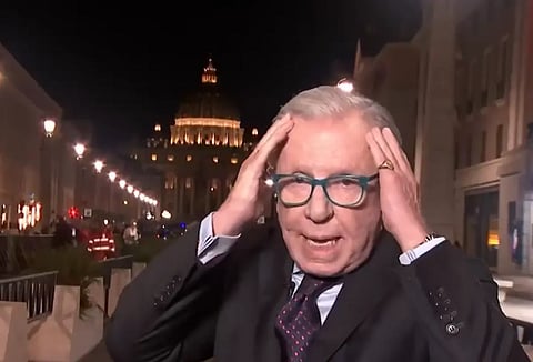 López-Dóriga se viraliza por supuesto estado inconveniente en transmisión del cónclave