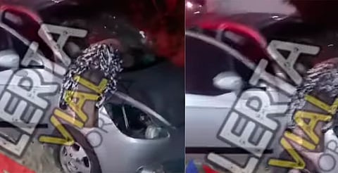 Reportan vehículo accidentado con una persona dentro tras caída en carretera a Ciudad Salud