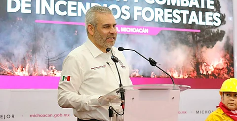 Michoacán usa sistema de alerta temprana de incendios forestales: Bedolla