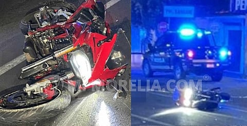 Identifican al muerto en accidente de moto en Morelia