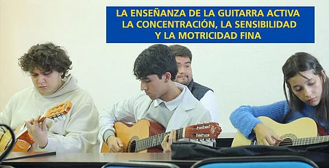 La guitarra desarrolla sensibilidad artística y motricidad fina