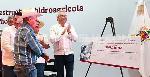 Esto beneficiará a más de 2 mil 500 hectáreas en Michoacán
