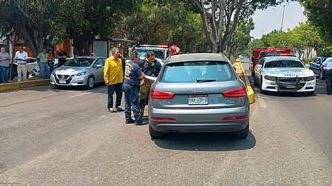 Se registra accidente en calzada La Huerta, de Morelia