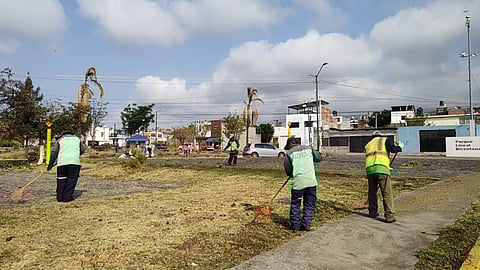 Gobierno de Morelia implementa jornada de limpieza y manteniendo en Parque Lineal Bicentenario