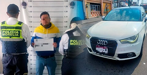 En Morelia recuperan Audi robado con violencia en Apatzingán