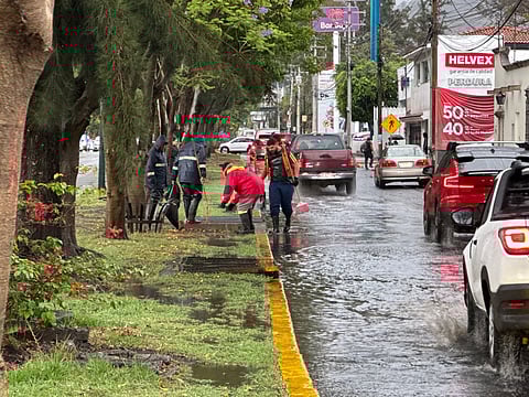 Brigadas intermunicipales recorren zonas impactadas por la lluvia en Morelia