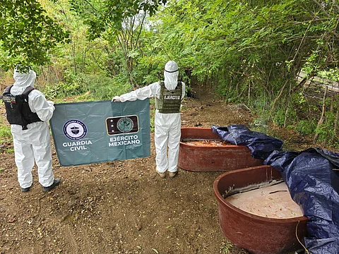 Aseguran 400 kilos de metanfetamina en Tierra Caliente
