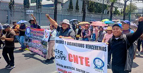 CNTE levanta plantón en CDMX tras 15 días de protestas y bloqueos