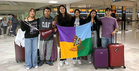 Seis estudiantes de Cherán parten a Francia con beca de movilidad