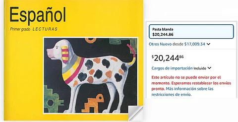 Libro del “perrito” de la SEP se vende hasta en $20 mil en Amazon