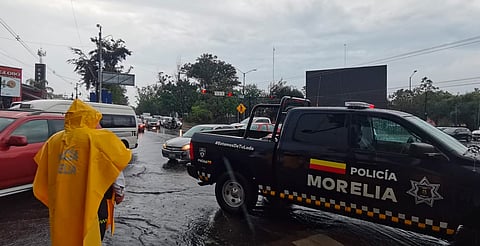 Lluvias causan cierres viales y encharcamientos en Morelia: conoce las zonas