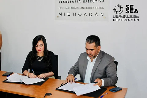 SESEA y Ayuntamiento de Acuitzio del Canje, firman convenio para garantizar colaboración anticorrupción