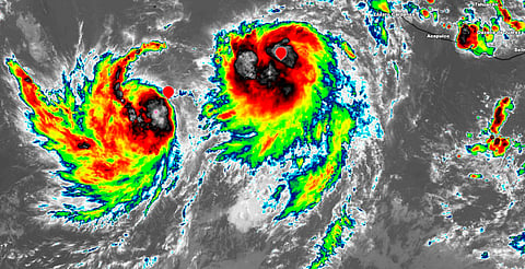 ¿Qué es el efecto Fujiwhara y cómo puede afectar las costas mexicanas?