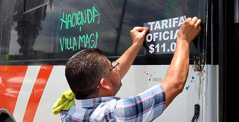 Confirma ITransporte tarifa oficial de 11 pesos en la zona poniente de Morelia