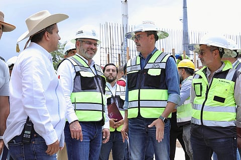 Supervisa Bedolla paso superior vehicular La Hielera en Uruapan; registra avance del 55%