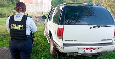 Policía Morelia recupera vehículo robado en la colonia Lago 1