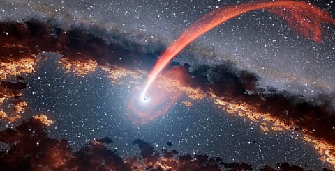 ¡Devora estrellas! NASA capta tres agujeros negros supermasivos