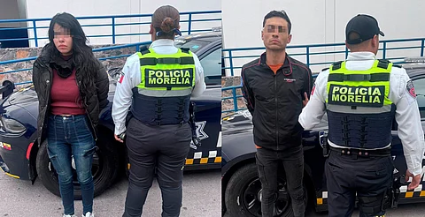 Policía Morelia recupera moto robada y detiene a pareja