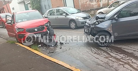 Se registra choque en la subida a Santa María