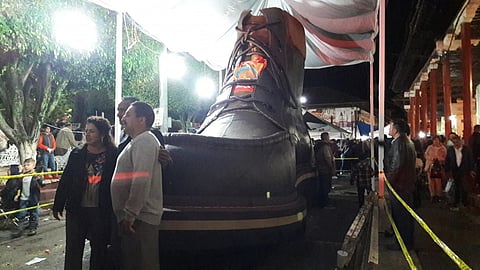 Zapato más grande del mundo ya tiene hogar: Purépero, Michoacán