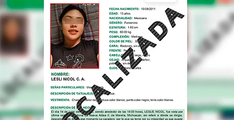 Localiza FGE a una adolescente reportada como desaparecida en Morelia