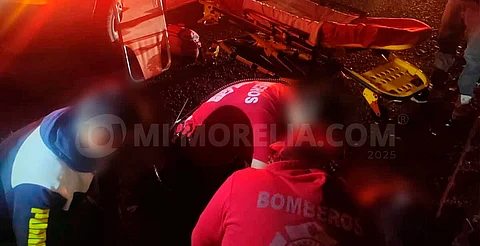 Adolescente motociclista se accidenta en la avenida Madero Poniente de Morelia