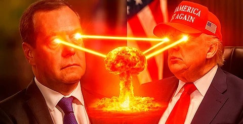Trump acusa a Medvedev de amenazas nucleares hacia Irán; "no debería tomarse tan a la ligera", alerta