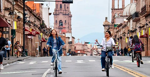 Únete a la rodada ciclista en el centro de Morelia y redescubre la ciudad
