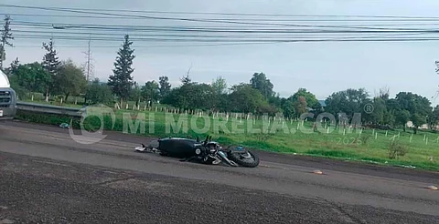 Motociclista queda malherido en accidente registrado en la región de Tarímbaro