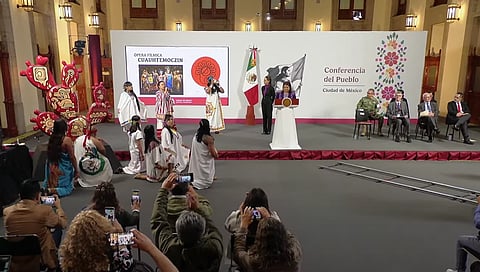 Sheinbaum y Bugada anuncian celebración “México Tenochtitlan, siete siglos de legado de grandeza", se realizará en julio