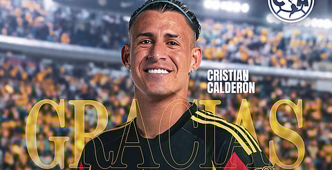 América anuncia salida de “Chicote” Calderón; iría a préstamo al Necaxa