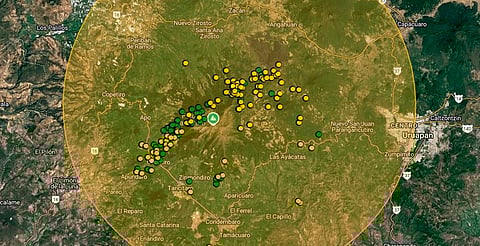 Crece enjambre sísmico en Tancítaro; 156 movimientos, en menos de dos semanas