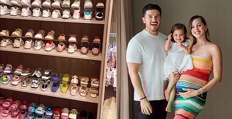 Samuel García y Mariana Rodríguez causan polémica por mostrar clóset de su hija con más de 120 pares de zapatos