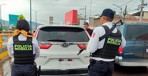 Policía de Morelia recupera vehículo robado en la colonia Santiaguito