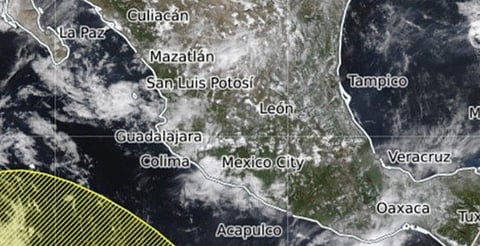 Prevén formación de zona de baja presión frente a costas de Michoacán