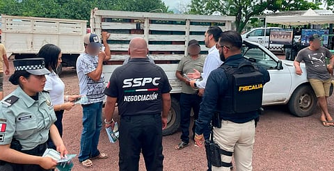 Refuerzan estrategia contra extorsión en tianguis limonero de Apatzingán