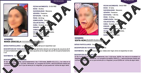 María y Sofía fueron raptadas por sujetos armados, revela FGE; su liberación fue en Zamora