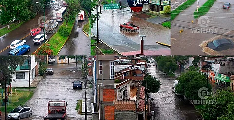 ¡Precaución! Lluvias provocan encharcamientos en estas zonas de Morelia