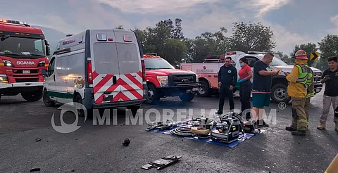 Muere joven paramédico víctima del choque de ambulancia en la Morelia-Pátzcuaro