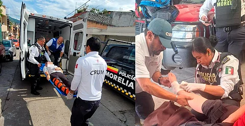 Caída de elevador deja tres lesionadas en Morelia; son trasladadas al hospital
