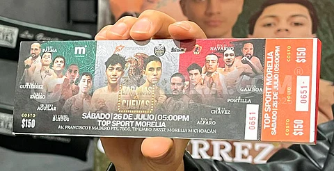 Los boletos pueden adquirirse directamente en las instalaciones de Top Sport Morelia, de lunes a viernes, en un horario de 6:00 a 23:00 horas