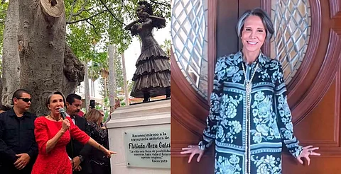 “Representa un motivo de orgullo”: Ayuntamiento de Juchipila defiende estatua de Florinda Meza