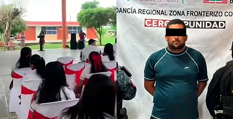 Detienen en Tapachula a maestro acusado de acoso sexual en plena clausura